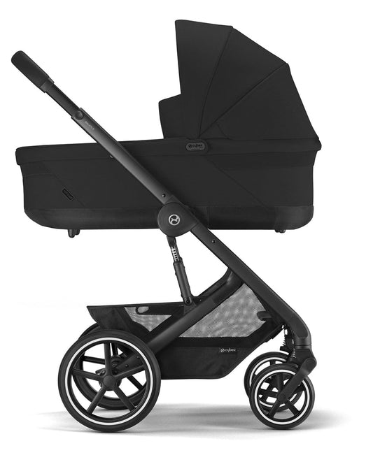 Cybex Balios S Lux Full Size Stroller + Cot S Bassinet Bundle (One Box) - All Black - 522004951