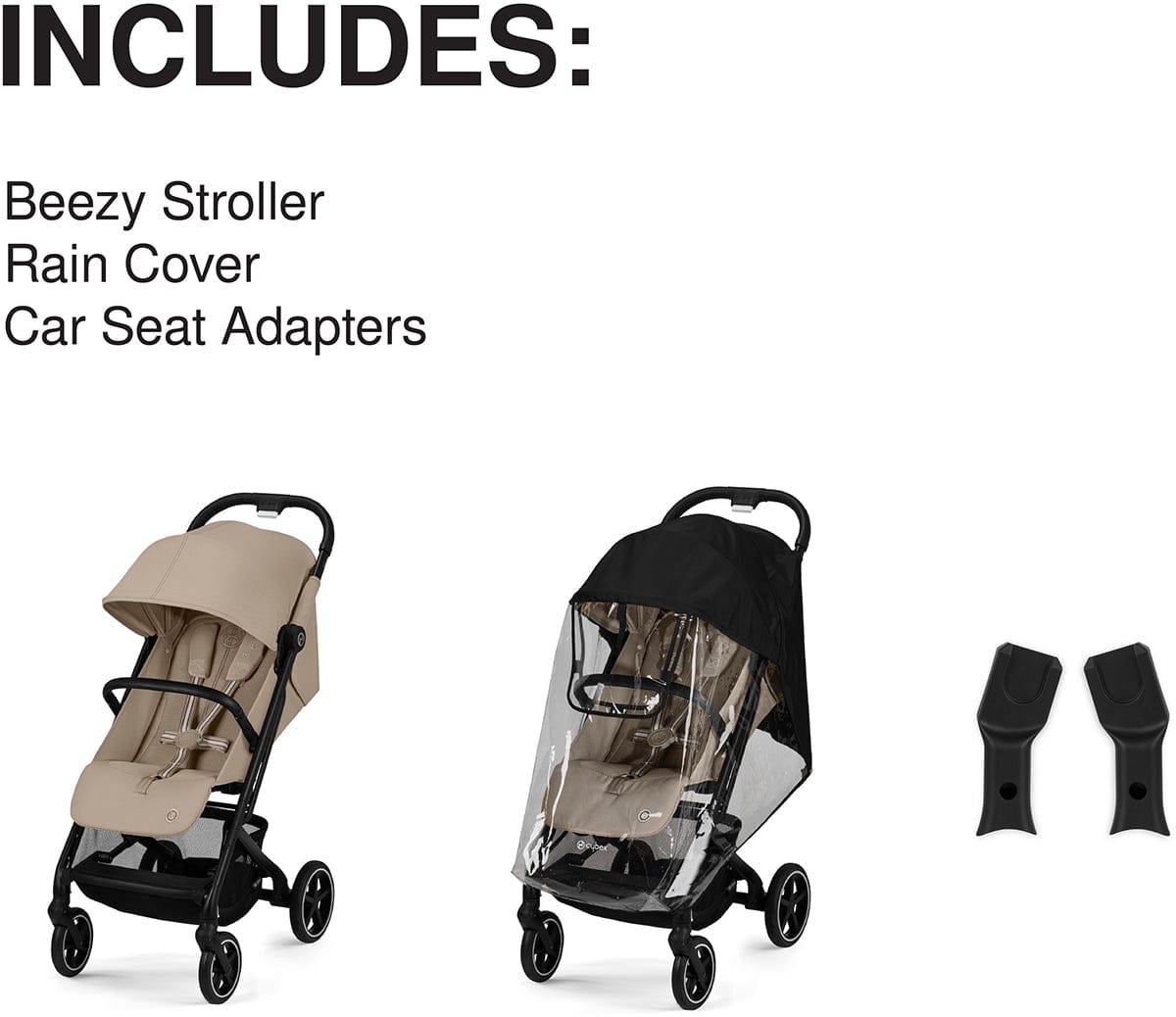Cybex Beezy 2 Compact Stroller - Almond Beige - 524000189