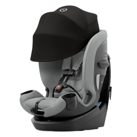 Cybex Callisto G 360 SELECT Rotating All-in-One Convertible Car Seat + Canopy Bundle - Grey - 525000959-525000973