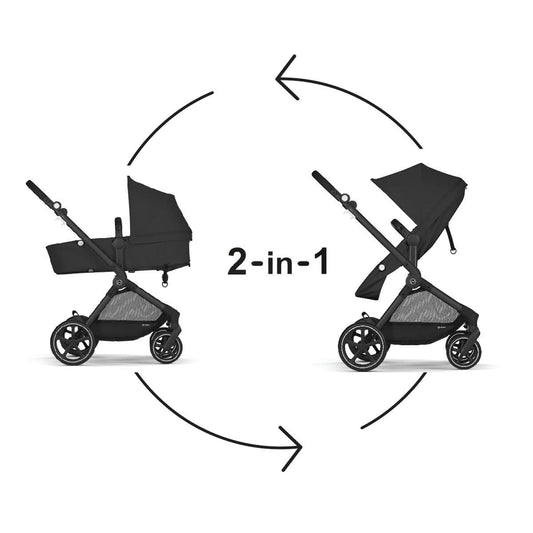Cybex EOS 2-in-1 Stroller - Moon Black - 522003791