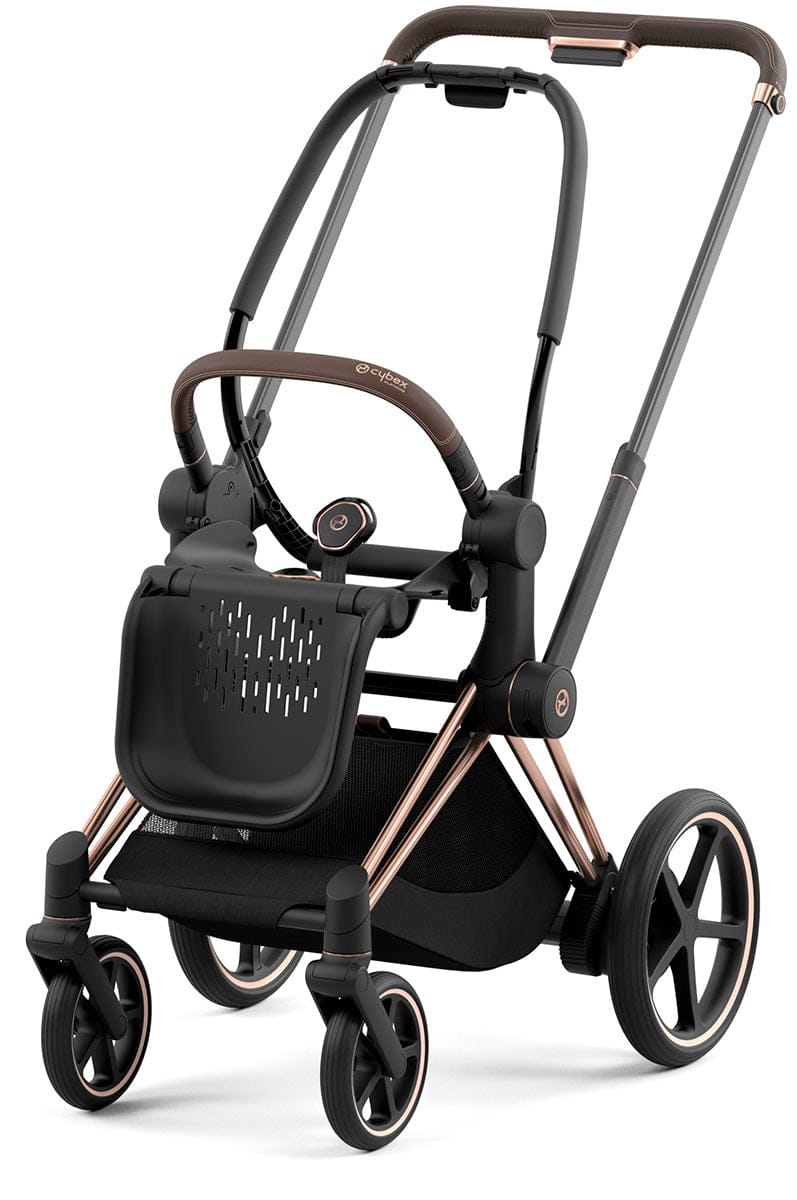 Cybex ePriam 2 Electronic Assist Stroller Frame - Rose Gold / Brown - 521003947