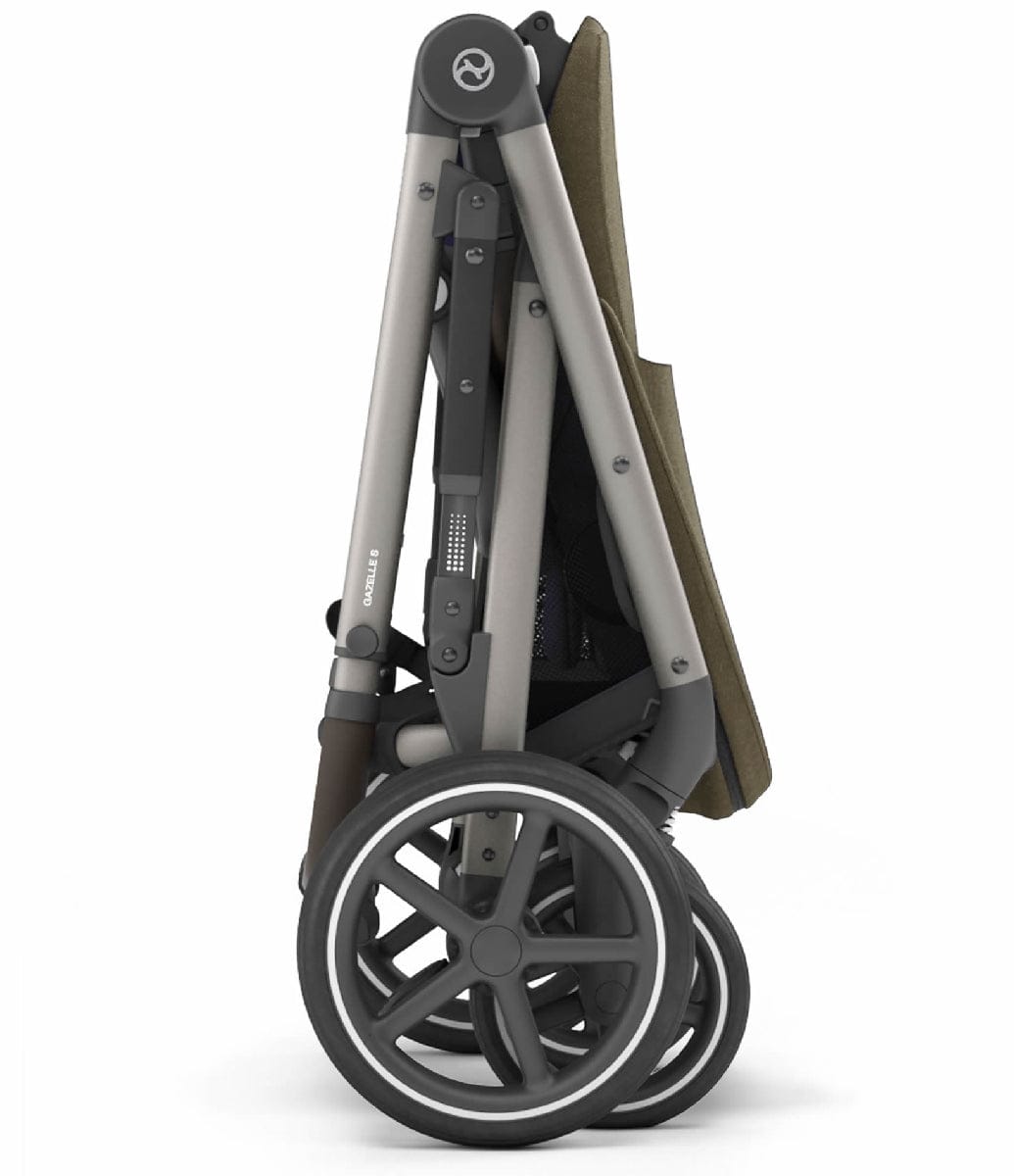 Cybex Gazelle S Single-to-Double Stroller - Classic Beige (Taupe Frame) - 520003563