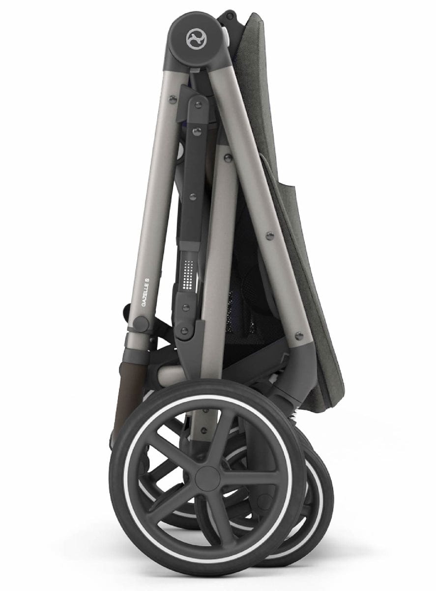 Cybex Gazelle S Single-to-Double Stroller - Soho Grey (Taupe Frame) - 520003559