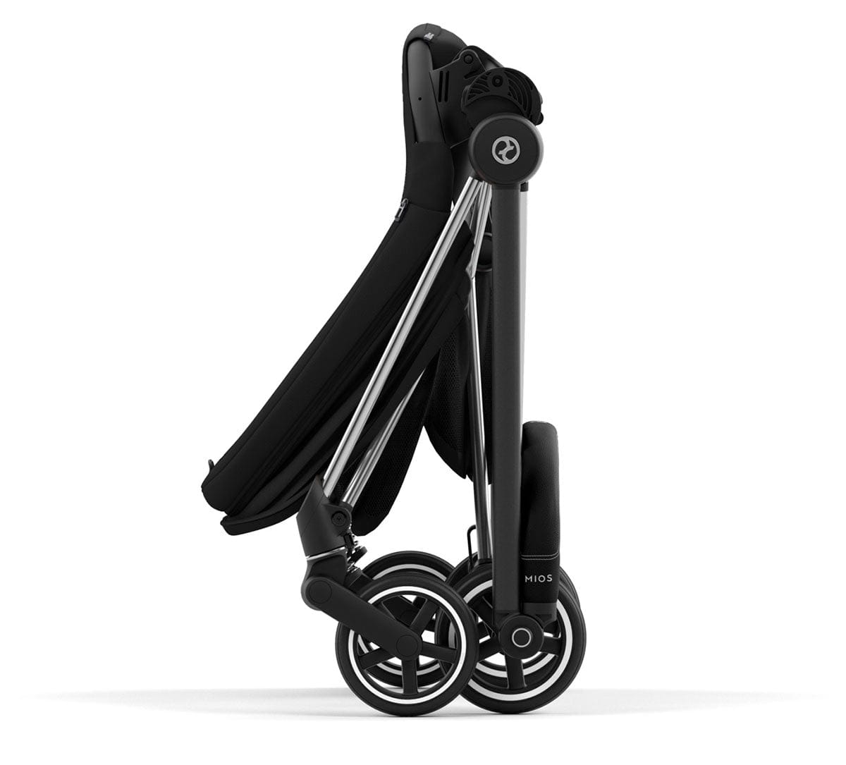 Cybex Mios 3 Stroller (One Box) - Chrome / Black / Deep Black - 521004317