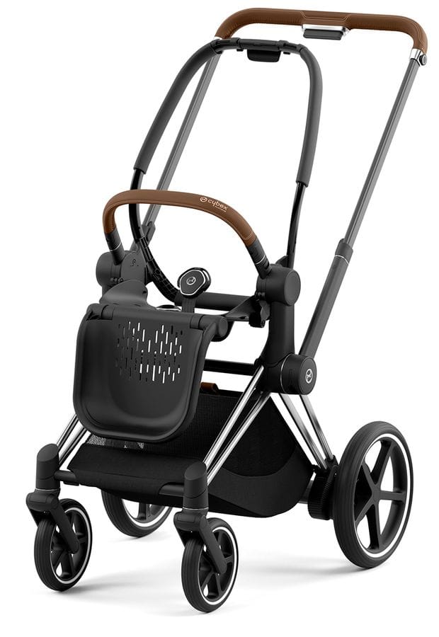 Cybex OPEN BOX ePriam 2 Stroller Frame - Chrome / Brown