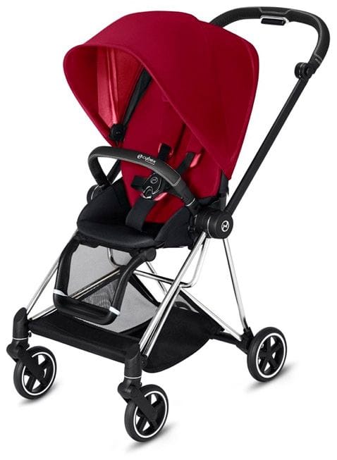Cybex OPEN BOX Mios 2 Complete Stroller - Chrome/Black/True Red - 519003551-C-OB