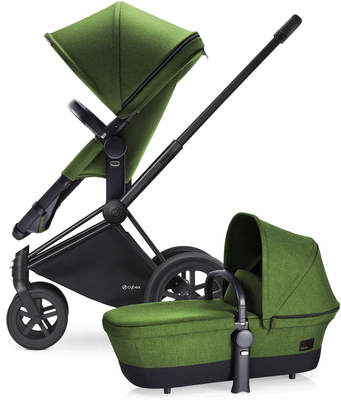 Cybex Priam 2017 / 2018 2-in-1 All-Terrain Stroller - Matte Black/Hawaii - CBXPRLTTERRMBHW