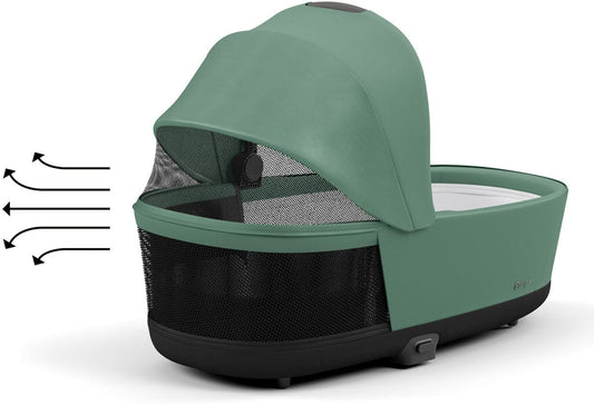 Cybex PRIAM 4 / ePriam 2 Lux Carry Cot - Leaf Green - 523000847