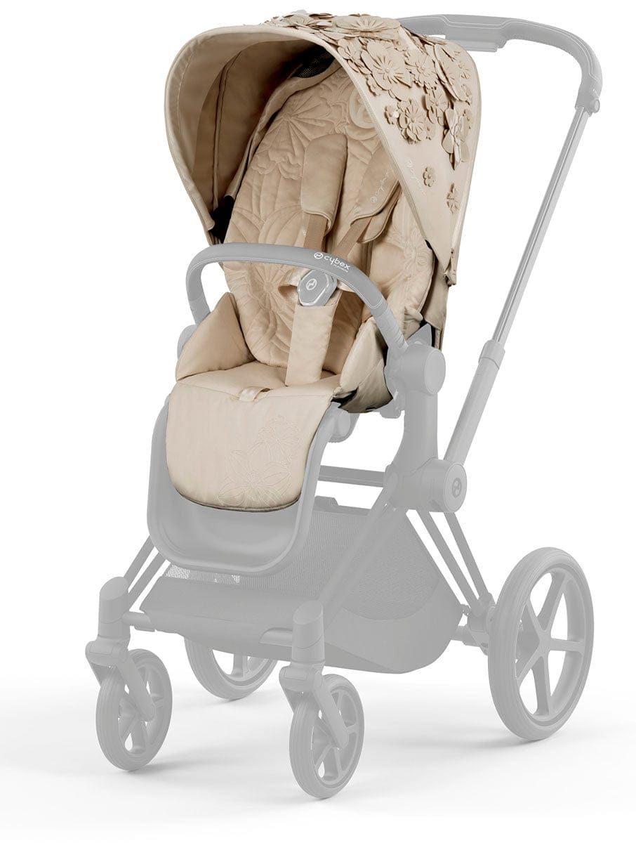 cybex priam pale blush Cybex Priam 4 / e-Priam 2 Seat Pack, Simply Flowers- Nude Beige