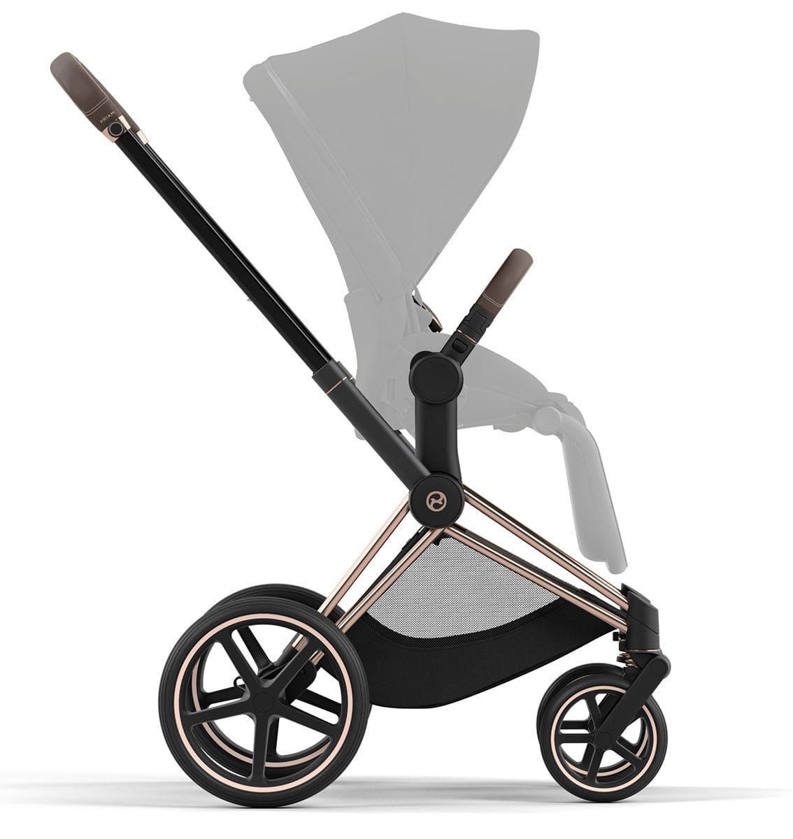 Cybex Priam 4 Stroller Frame - Rose Gold / Brown - 521003939