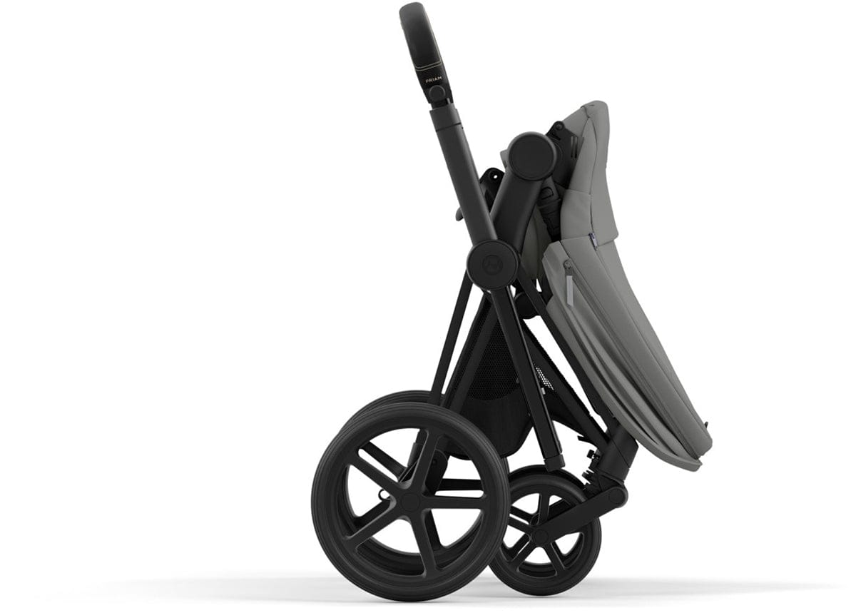 Cybex Priam 4 Stroller (One Box) - Matte Black / Black / Soho Grey - 521004121