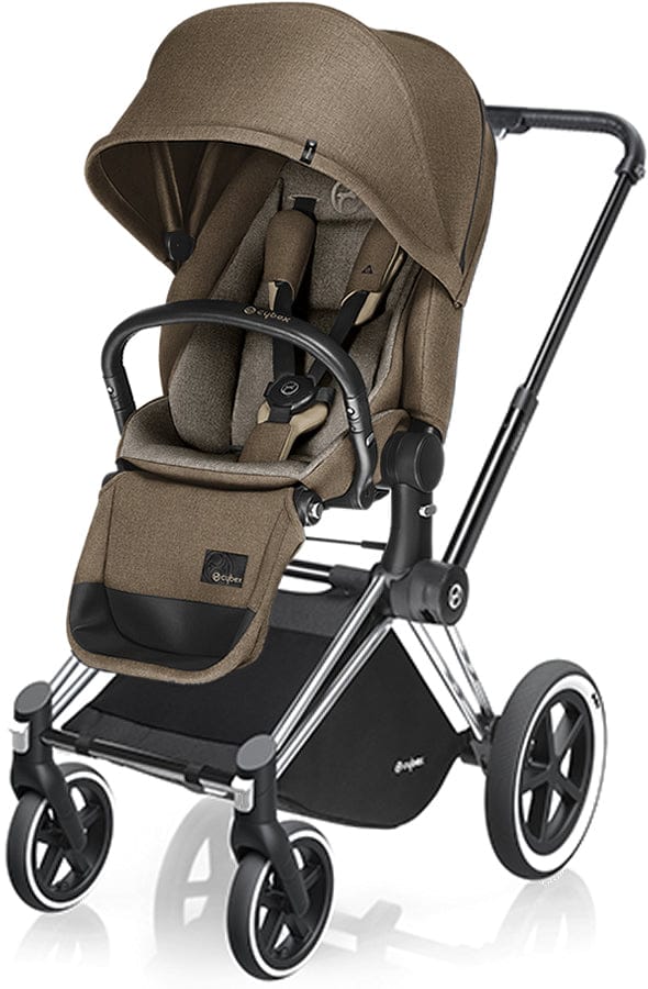Cybex 2017/2018 Priam Lux All-Terrain Stroller - Chrome / Cashmere Beige - 515215310-517001101