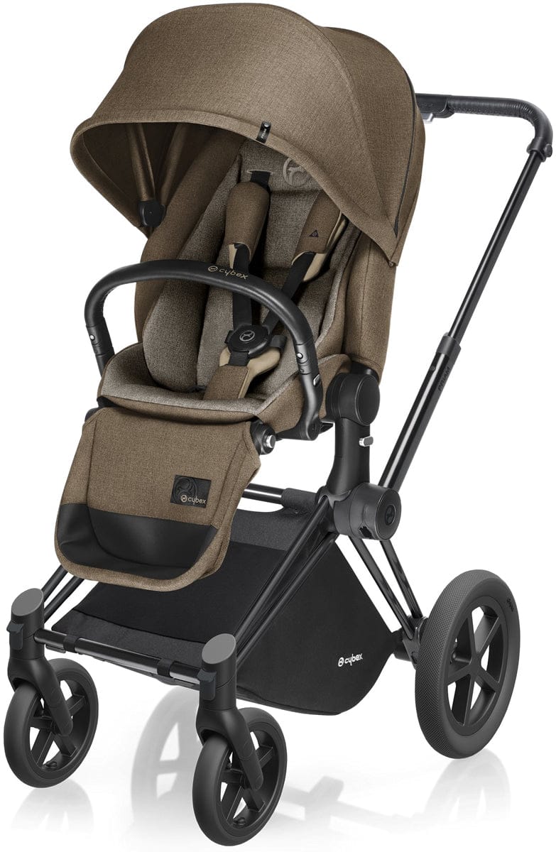 Cybex 2017/2018 Priam Lux All-Terrain Stroller - Matte Black / Cashmere Beige - 515215349-517001101