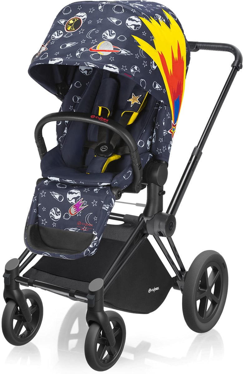 Cybex 2017/2018 Priam Lux All-Terrain Stroller - Matte Black / Space Rocket - 515215349-518001379