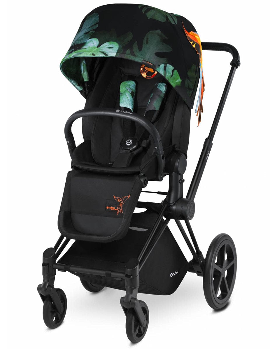 Cybex Priam Lux City Stroller - Birds of Paradise/Black - 517001127-515215351
