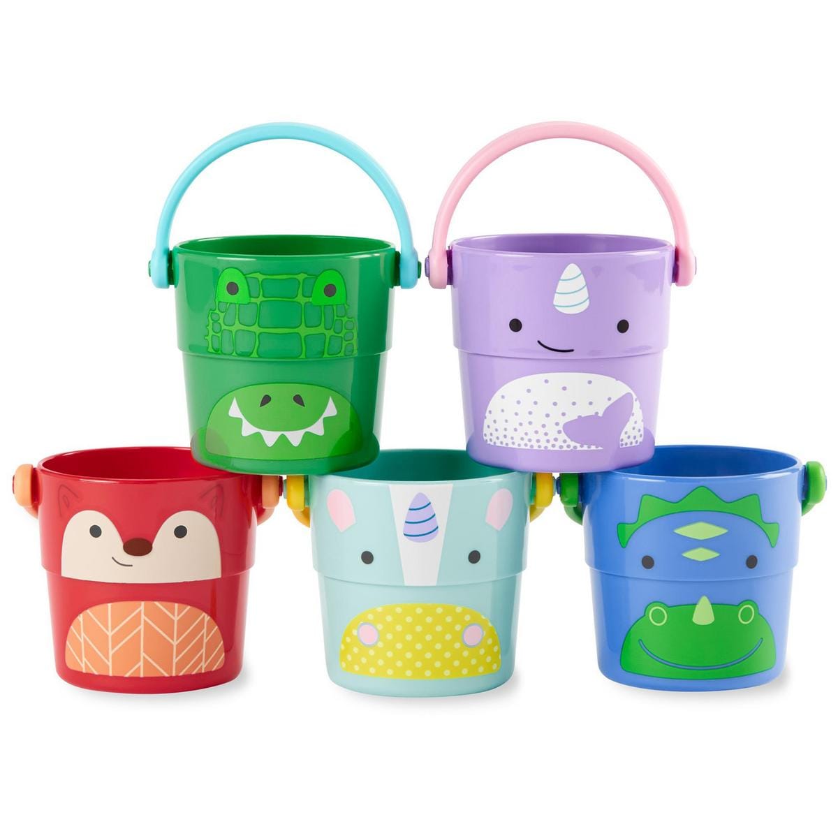 Skip Hop ZOO Stack & Pour Buckets Bath Toy