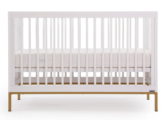 dadada Chicago 3-in-1 Crib - White / Gold - 13191-DA