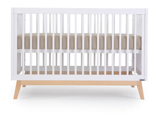dadada Soho 3-in-1 Convertible Crib - White/Natural - 10431-da