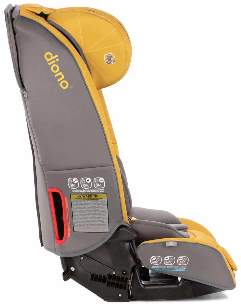 Diono Radian 3RXT All-in-One Convertible Car Seat 2019 Yellow Sulphur