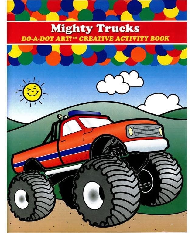 Do A Dot Art Creative Activity Book - Mighty Trucks