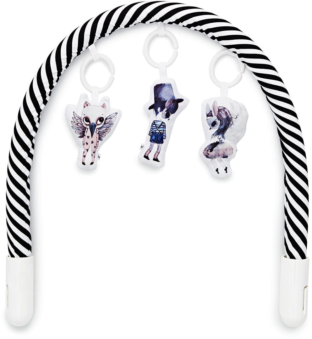 DockATot Toy Bar - Black/White Stripes