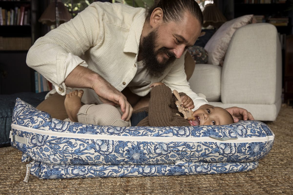 DockATot x William Morris Deluxe+ Dock Cover - Pink & Rose - 20367-DOCK