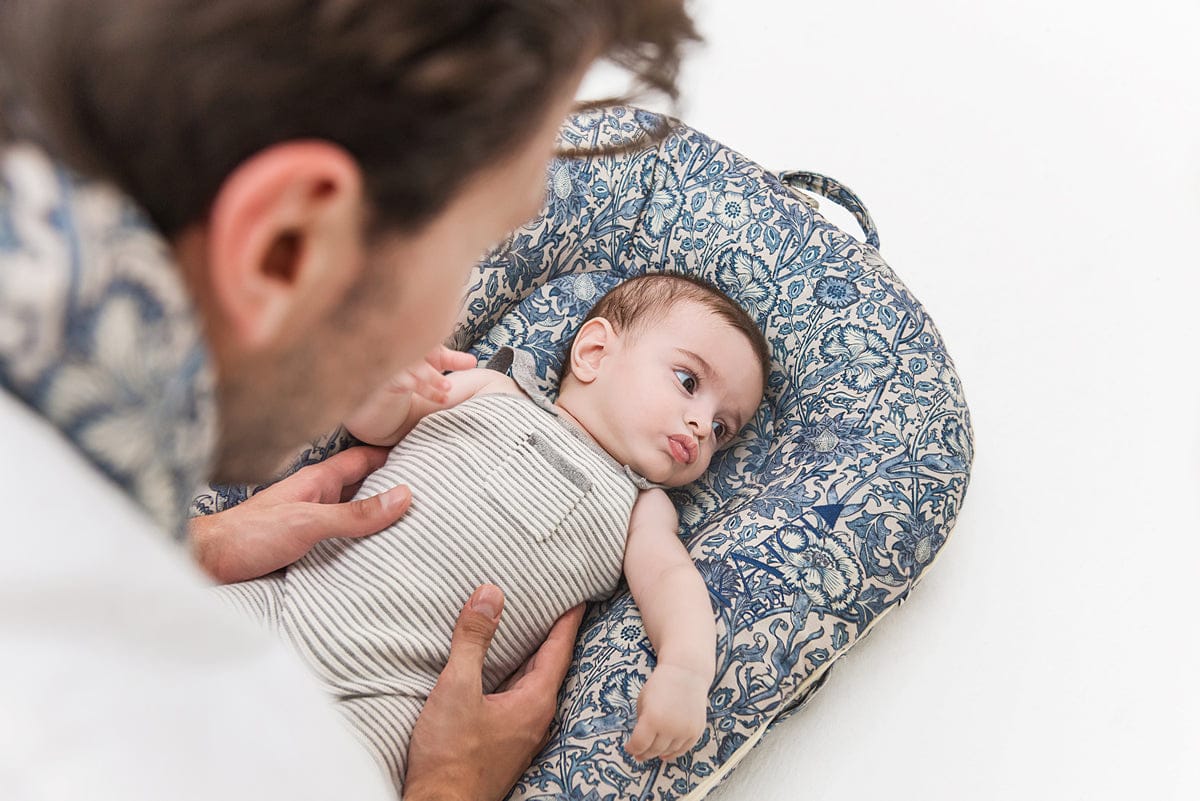 DockATot x William Morris Deluxe+ Dock - Pink & Rose - 10367-DOCK