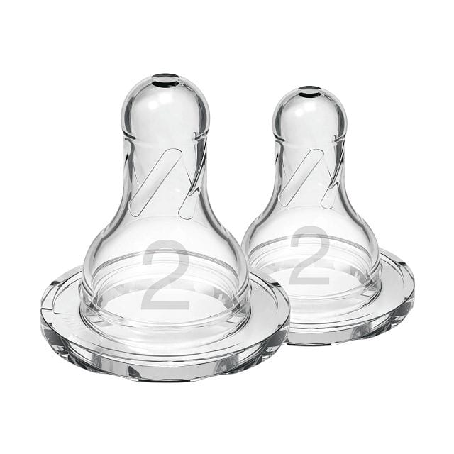 Dr. Brown's Level-2 Standard Neck Nipple, 2-Pack - 322-P3