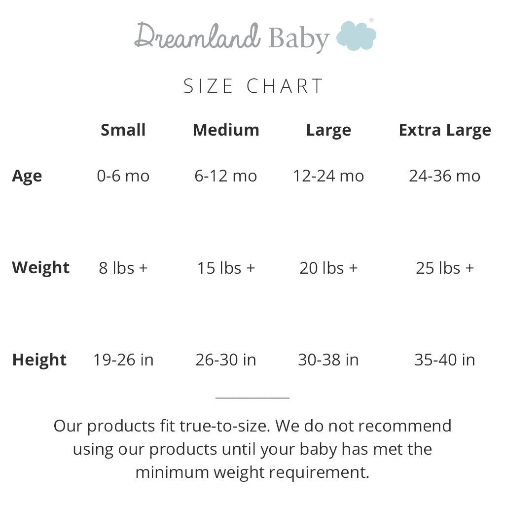 Dreamland Baby Dream Weighted Sleep Sack - Moon Grey, 12-24 months - DBLG-GRAY-FALL