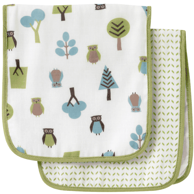 DwellStudio Owls Multi Burp Cloth Set - B122-55-00