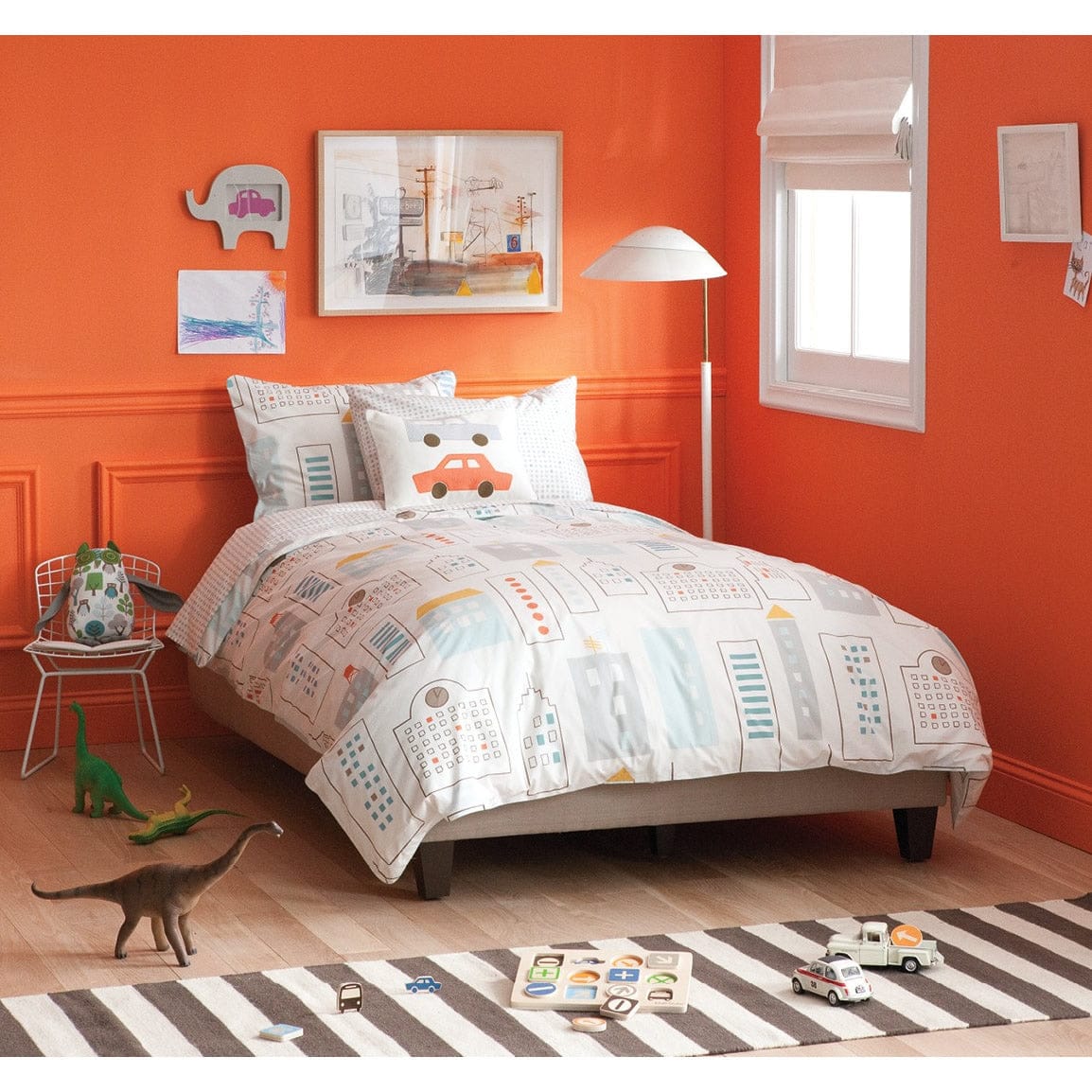 DwellStudio Skyline Light Blue Full Duvet Set - K1120-70-18