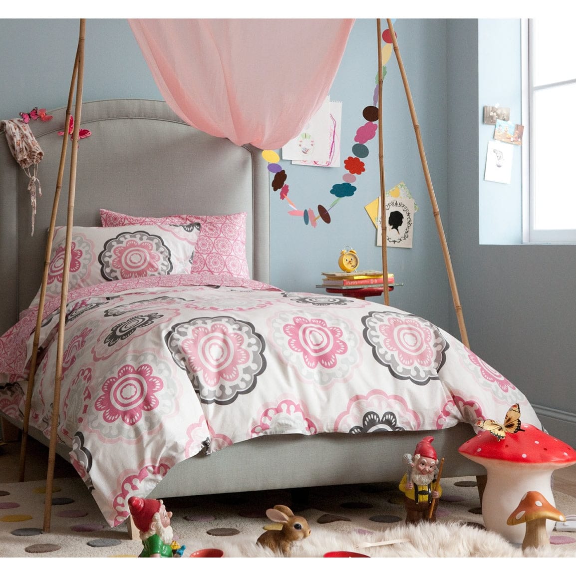 DwellStudio Zinnia Rose Full Duvet Set - K1120-68-19