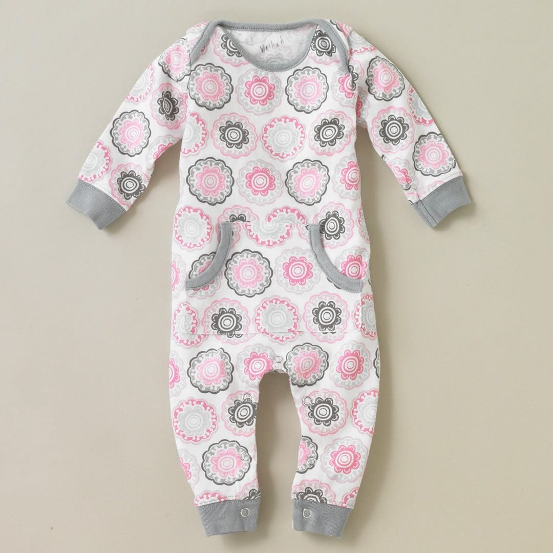DwellStudio Zinnia Rose Playsuit 6-12 Mo. - LG301-68-19-12