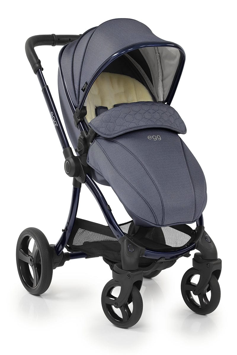 egg Strollers egg2 Stroller & Carry Cot Bundle - Chambray - E2STCH-E2CCCH