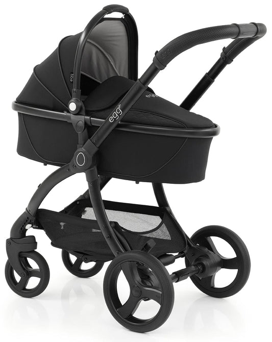 egg Strollers egg2 Stroller & Carry Cot Bundle - Just Black - E2STJB-E2CCJB