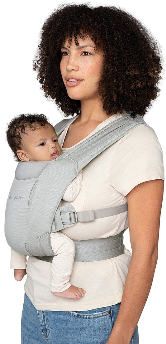 Ergobaby Embrace Carrier, Soft Air Mesh - Soft Grey - bcemasamgry