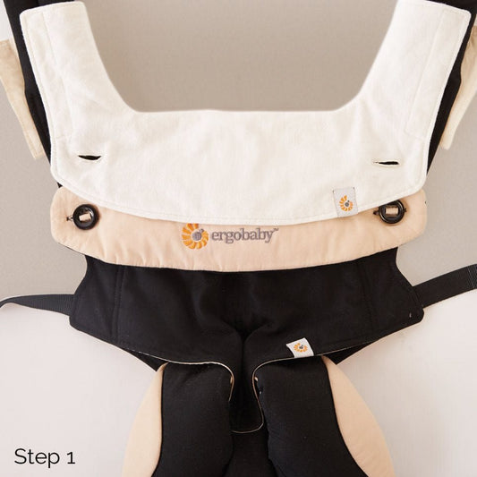 Ergobaby Four Position 360 Carrier Teething Pad and Bib - Natural - TPA2F14