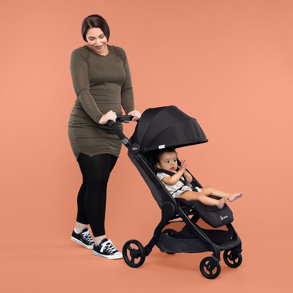 Ergobaby Metro+ Compact City Stroller - Black - METROPBLK