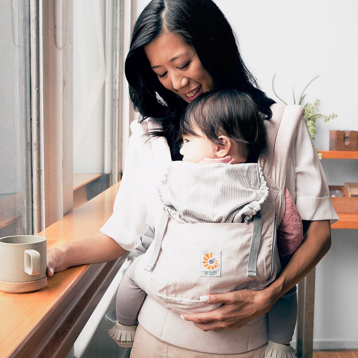 Ergobaby Organic Carrier - Rose Harmony - BCGPNK