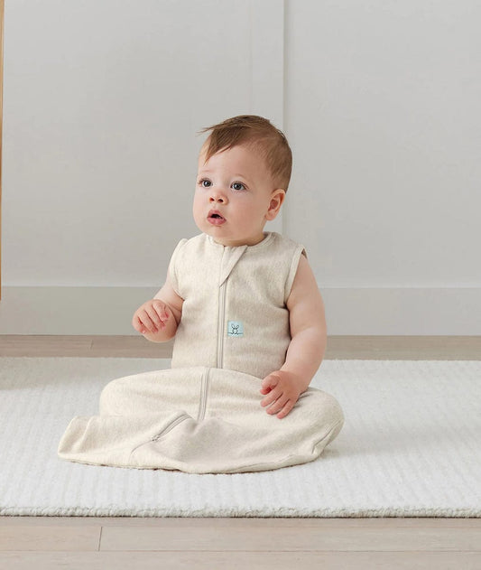 ergoPouch Jersey Sleep Sack 1.0 TOG - Oatmeal Marle, 3-12 Months - EPJB-1-0T03-12MOM23