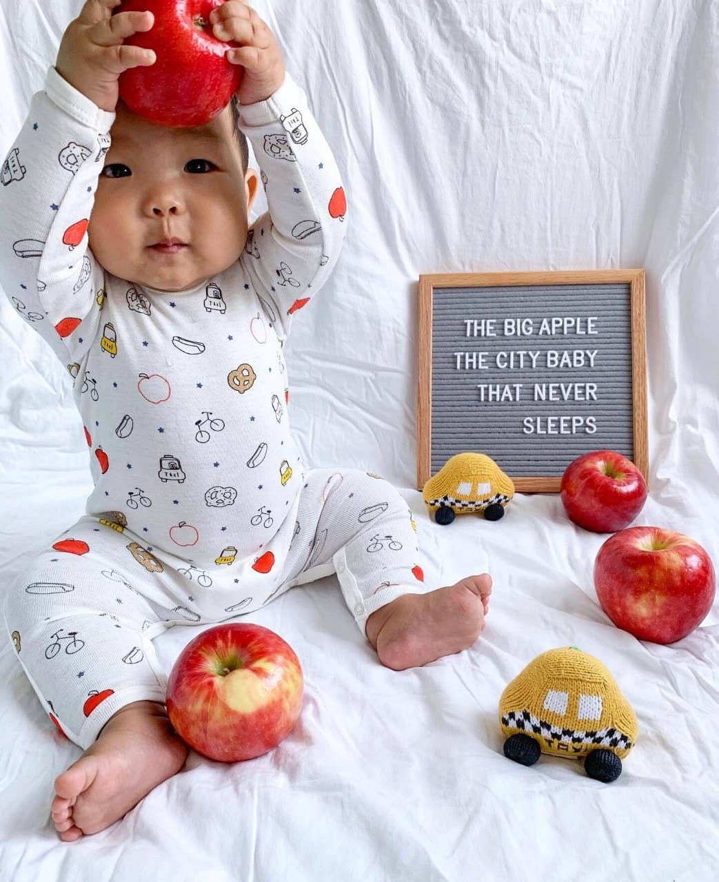 Estella Organic Baby Taxi Rattle Toy