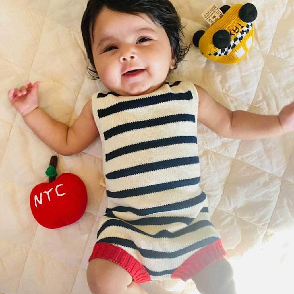 Estella Organic Baby Toy - Big Apple Rattle