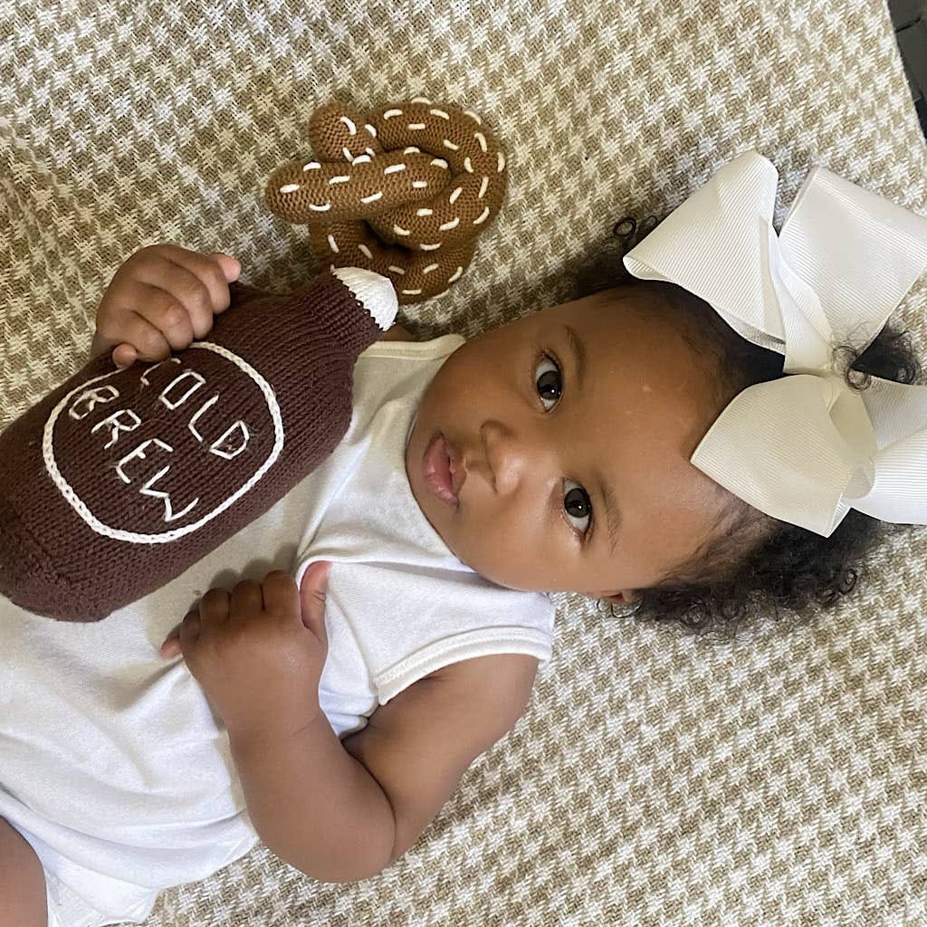Estella Organic Baby Toy - Pretzel Rattle (Handmade)