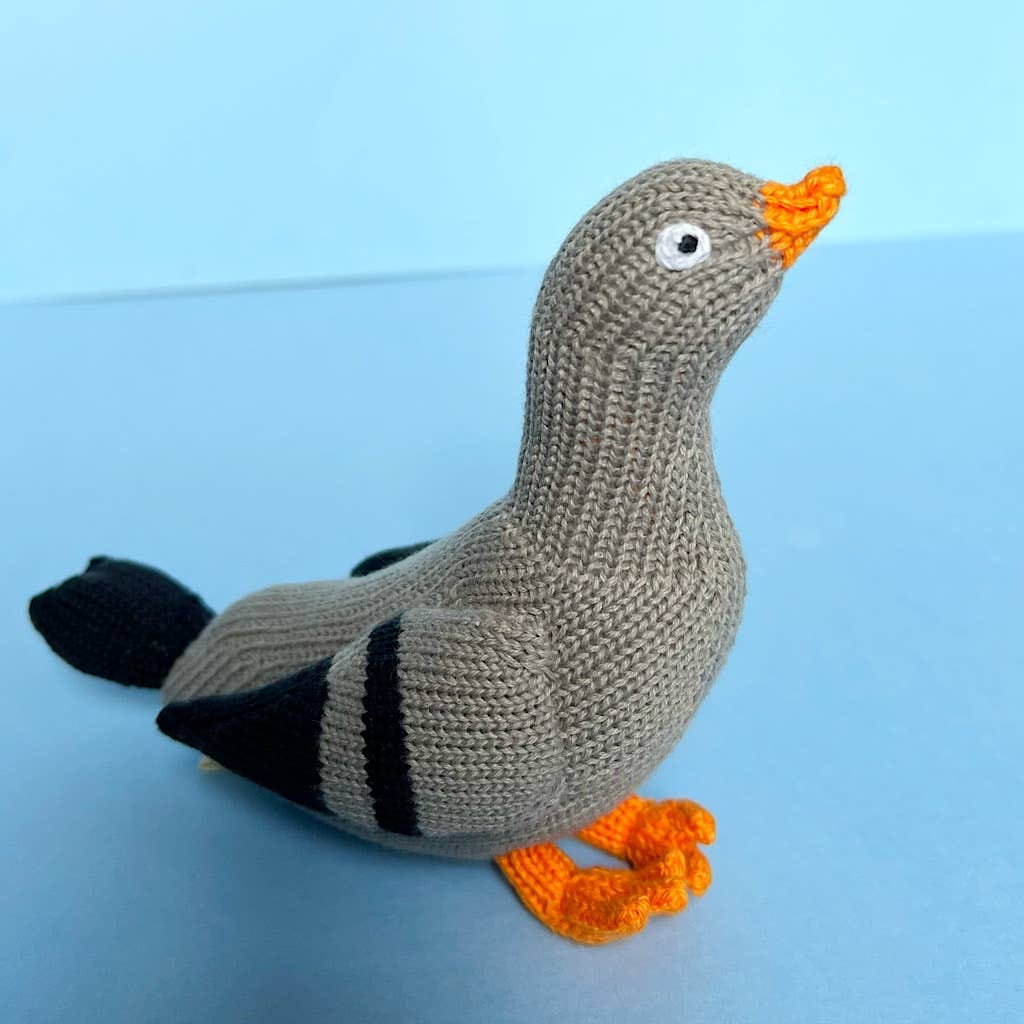 Estella Pigeon Baby Rattle-Handmade
