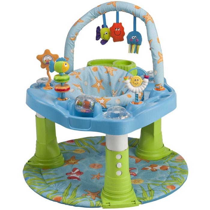 Evenflo Double Fun Developmental Activity Center - Ocean - 6271983