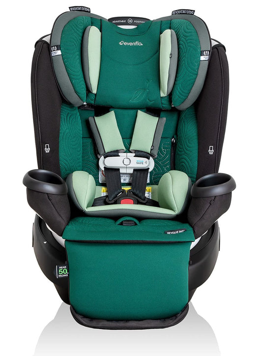Evenflo GOLD SensorSafe Revolve360 Extend Rotational All-In-One Convertible Car Seat - Emerald Green (Green & Gentle) - 38412428