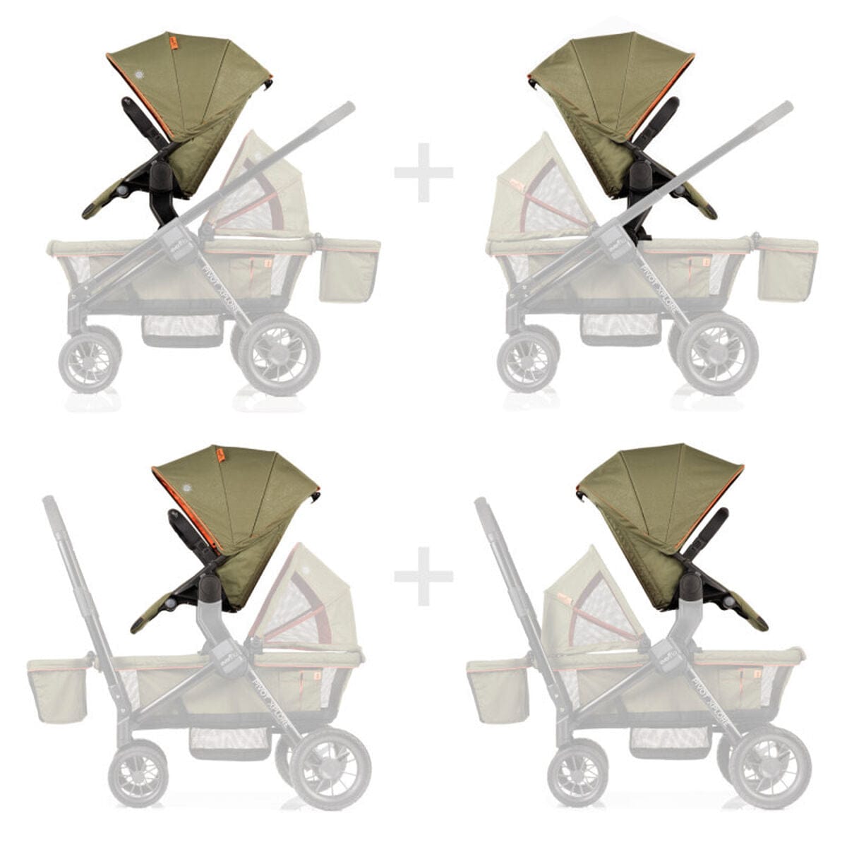 Evenflo Pivot Xplore Stroller Wagon Second Seat - Gypsy