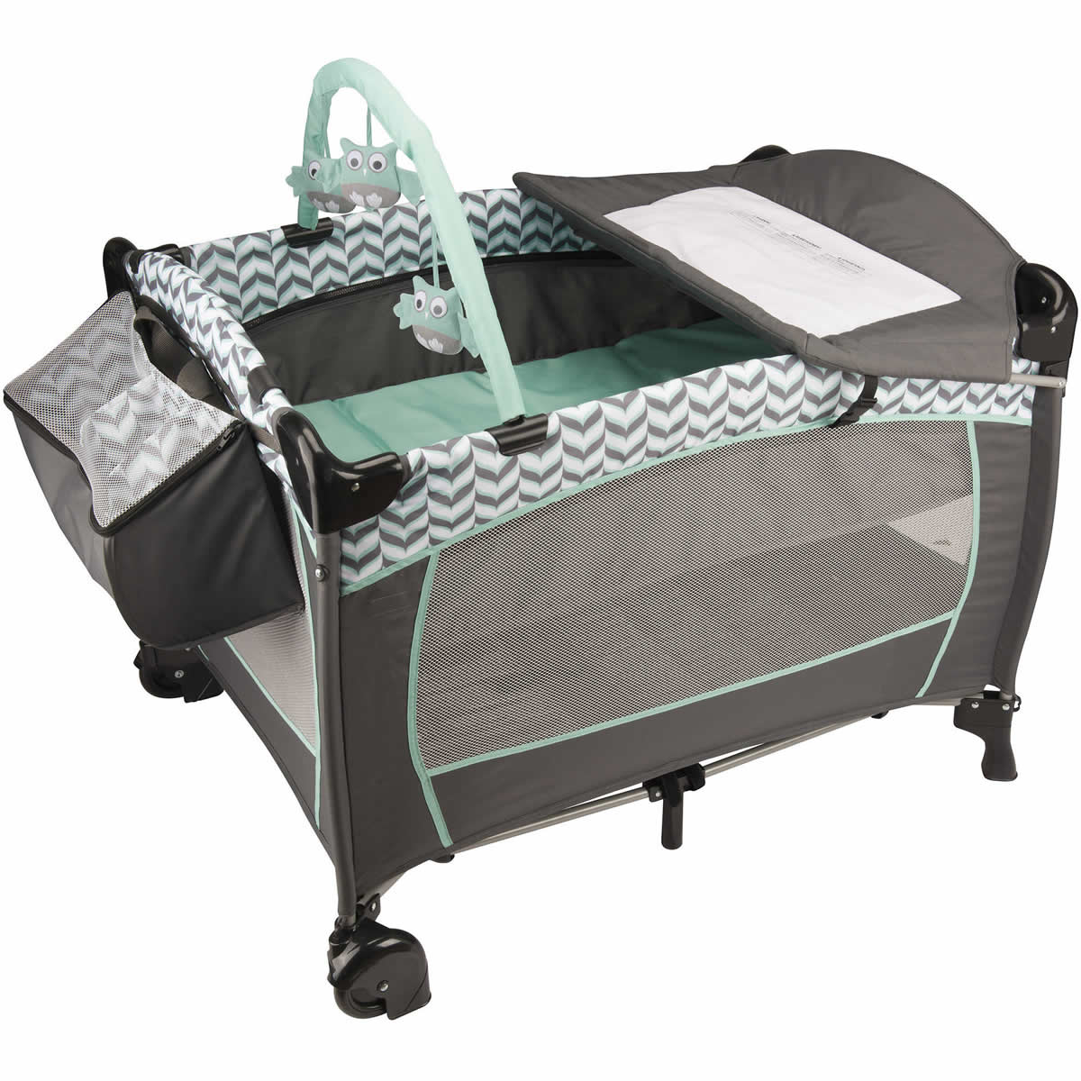 Evenflo Daphne Deluxe Portable Babysuite Playard, Spearmint