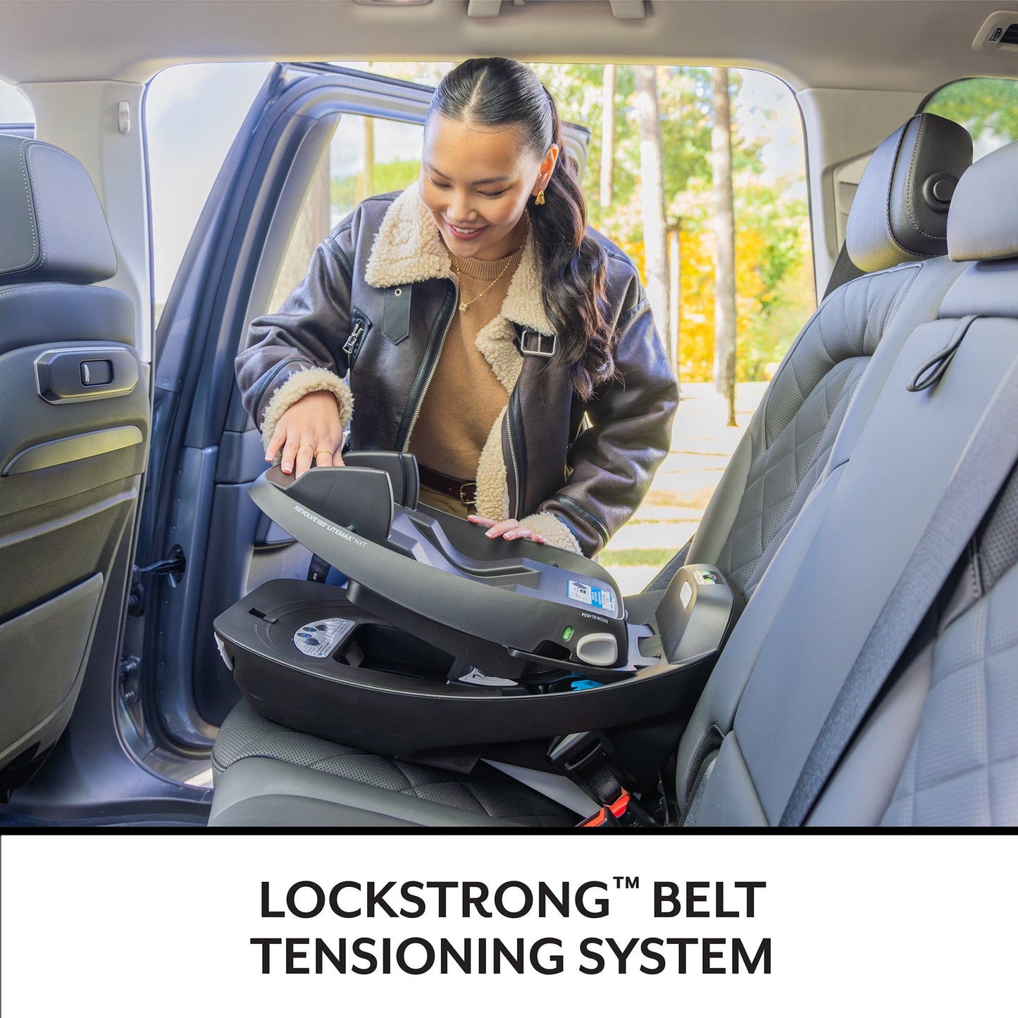Evenflo Revolve180 LiteMax NXT Rotational Infant Car Seat with SensorySoothe - Topaz - CS160412535