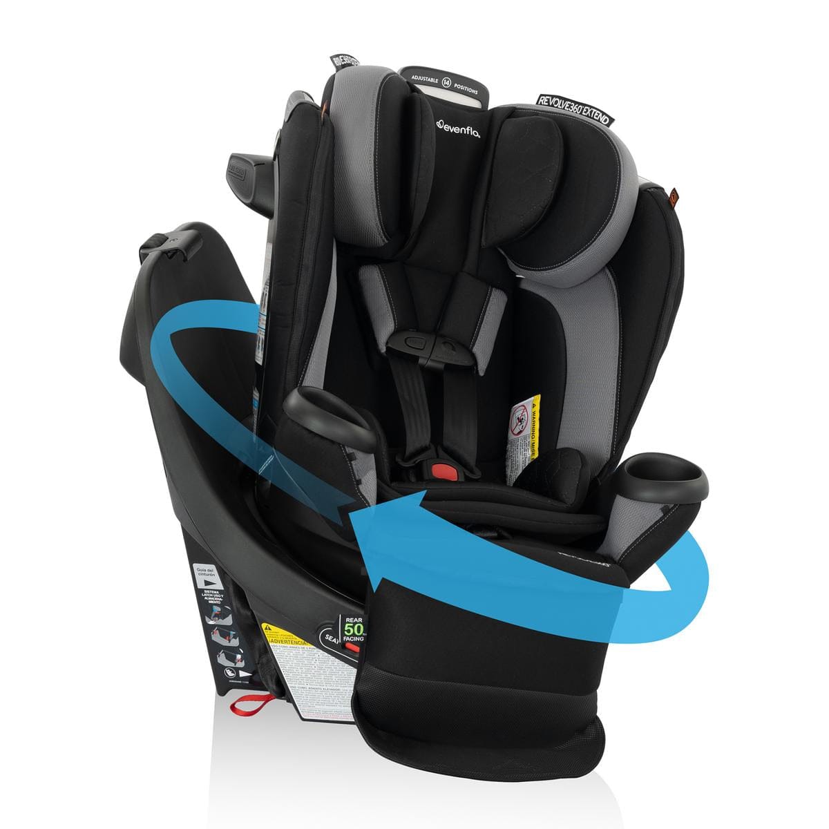 Evenflo Revolve360 Extend All-in-One Rotational Convertible Car Seat w – Albee Baby